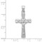 14K White Gold Crucifix Pendant Charm Religious Jewelry 34 X 16mm
